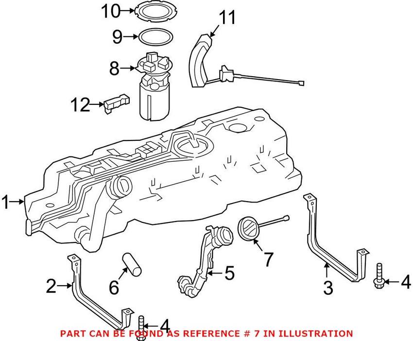 Mercedes Fuel Tank Cap 2404700505